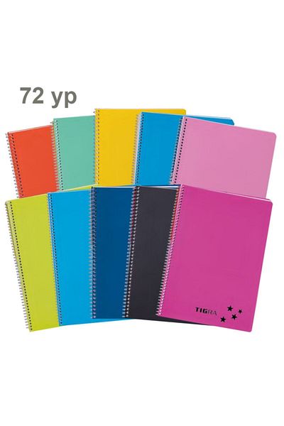Tigra Tıgra Spiral Notebook 72 Yp Checked