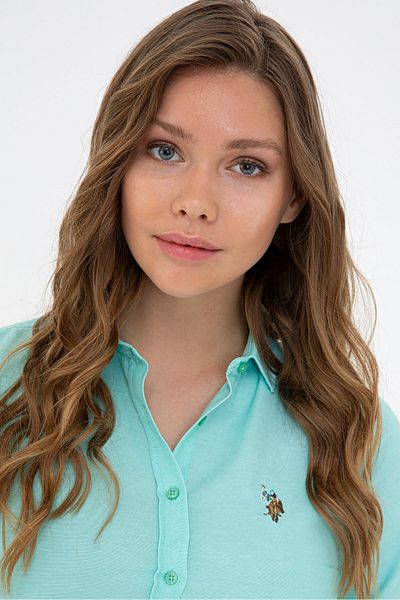 U.S. Polo Assn. Γυναικείο πράσινο πουκάμισο