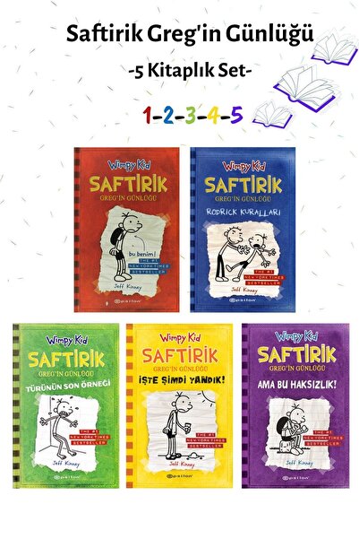 Epsilon Yayınevi Saftirik Greg'in Günlüğü 1-2-3-4-5 (çocuk Klasikleri Seti)
