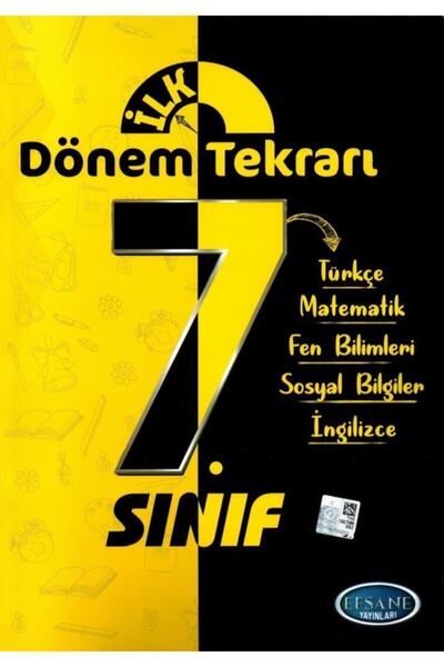 Efsane Yayınları 7.Sınıf Efsane İLK Dönem Tekrarı Tüm Dersler 1.Dönem