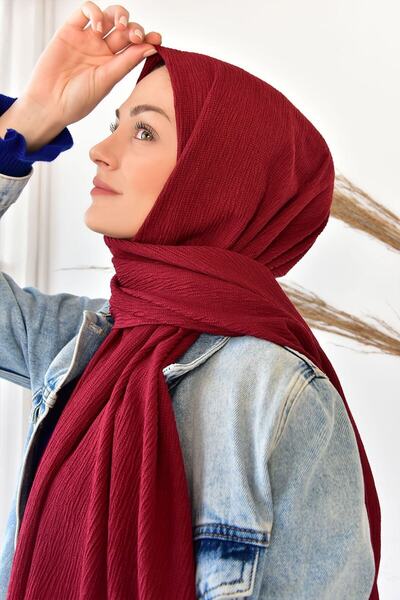 kuayscarfs Şal Mio Jazz pentru damă sezon nou Roşu Claret