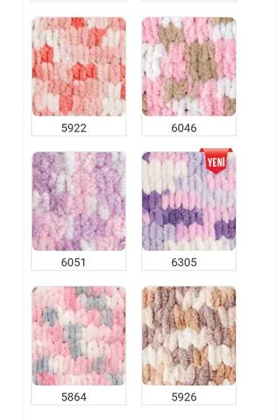 Alize Puffy Color 6051 5 Adet X 100 gr El Örgü Ipi