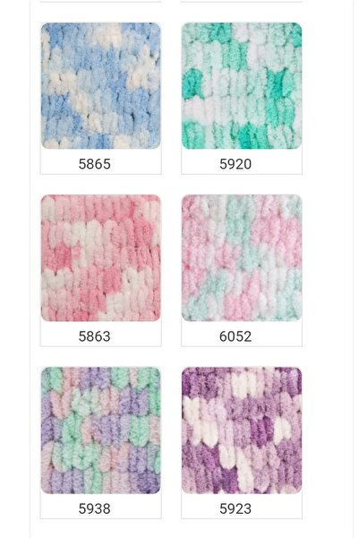 Alize Puffy Color 6051 5 Adet X 100 gr El Örgü Ipi