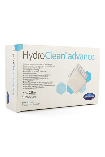 Hartmann Hydroclean Advance 7.5Cmx7.5Cm - 10 Pieces