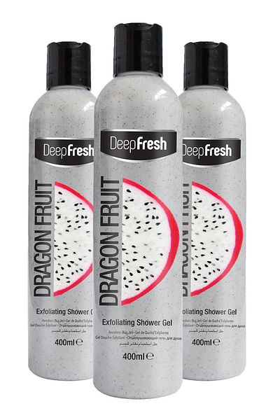 Deep Fresh Purifying Shower Gel Dragon Fruit 3 X 400 Ml