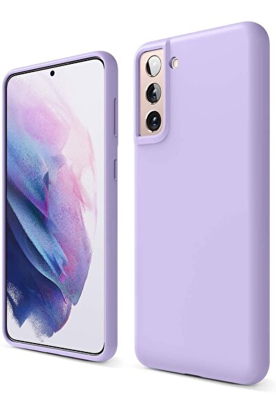 HappyCase Samsung S21 Uyumlu Içi Kadife Lansman Silikon Kılıf