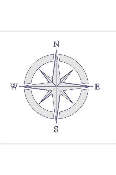 Sticker Fabrikası Pusula Off Road Adventure Offroad Sticker (40x40 Cm) 00871