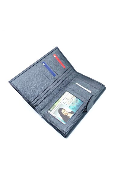 Eminsa Büyük Boy Gümüş Deri Kadın Cüzdanı