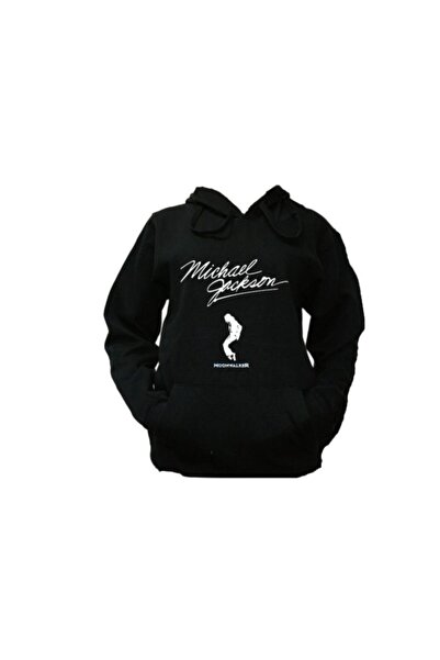 GALASHOP سويت شيرت بغطاء للرأس مطبوع عليه شعار مايكل جاكسون