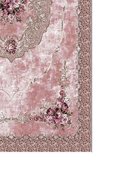 Alanur Home Alanur Trend Non-Slip Base Digital Bathroom Set Powder