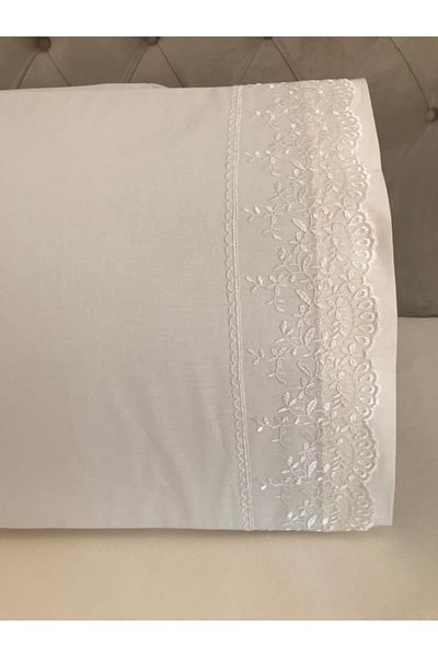 Çeyiz Bahçesi Lina French Laced Μαξιλαροθήκη 2 τεμαχίων 50&70