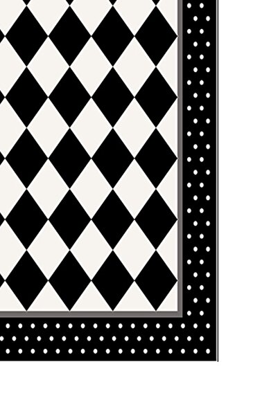 Alanur Home Alanur Trend Non-Slip Base Digital Bathroom Set Black