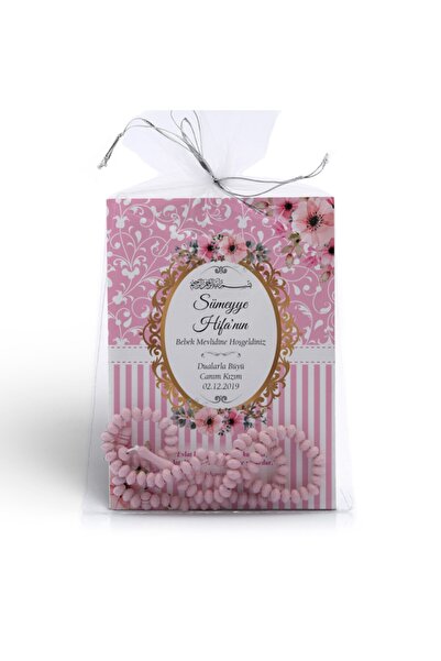 Mutluluk Atölyem Kız Bebek Için Pembe Çiçek Motifli Hediyelik Tesbihli Yasin ...