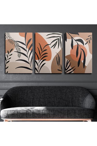 HOMEPACK Σετ ζωγραφικής τοίχου σε καμβά 3 τεμαχίων Canvas Hp075