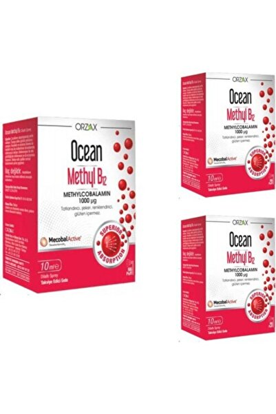 Ocean Methyl B12 1000 Mcg 10 Ml Sprey X 3 Adet