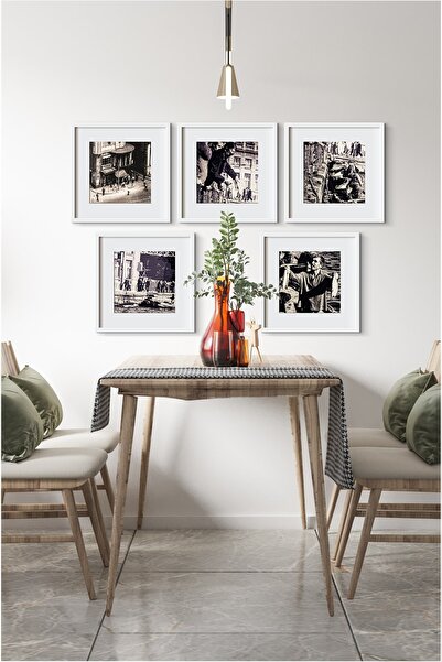 ÖZCANLAR ÇERÇEVE Framed Istanbul Series Old Istanbul Historical Concept And Single Multiple Frames 20x20