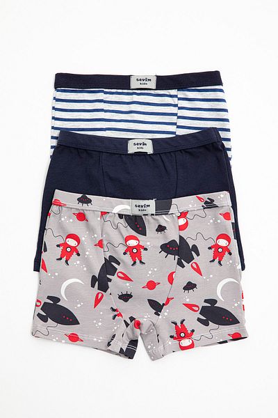 ZEYZEY 3 Πακέτο Boy's Boxers