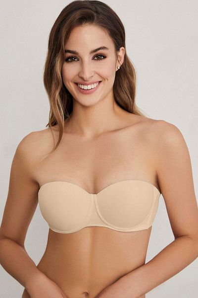Eros Γυναικείο δέρμα Adela Strapless Double Push Up σουτιέν
