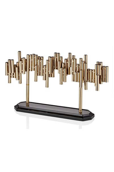 Genel Markalar Pıpe Sılver Standlı Mumluk 57X11X33 Cm