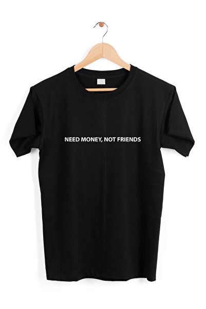 IvırZıvır Μπλουζάκι Unisex Μαύρο με στάμπα Need Money