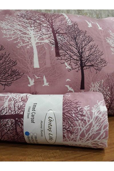 üntaş Pink Life Battal Double Elastic Sheet Set Ecpembeağaç