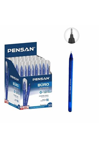 Mashotrend 50 قطعة قلم حبر جاف أزرق - قلم حبر جاف متوسط - 1.0 قلم حبر جاف