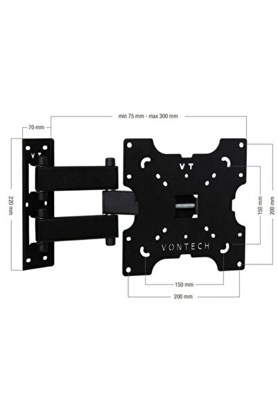 RAMTECH 22" I?le 42" Lcd/led/tv Hareketli Askı Aparatı Ramtech Rt-322 Hcl