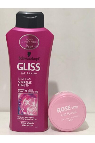 Gliss Supreme Lenght 525ml Şampuan Alana Rose City 135ml Aloe Vera Gül Krem H...