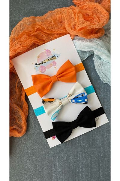 Miniko Butik مجموعة ربطات عنق للأطفال مكونة من 3 قطع