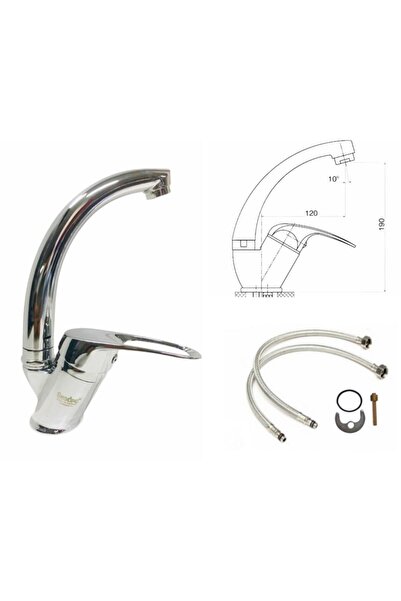 Guadro Armatür Guadro Deniz Lavabo Kuğu Batarya Çeşmesi