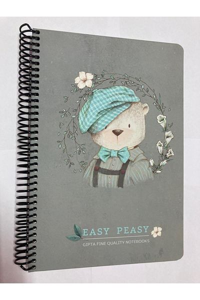 Gıpta Easy Peasy Notes Spiral Hard Cover 17x24 120 Sheets Karel