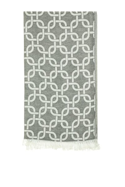 rosa bianca Міссі Сірий Ланцюговий Жакардовий Бавовняний Пештемаль