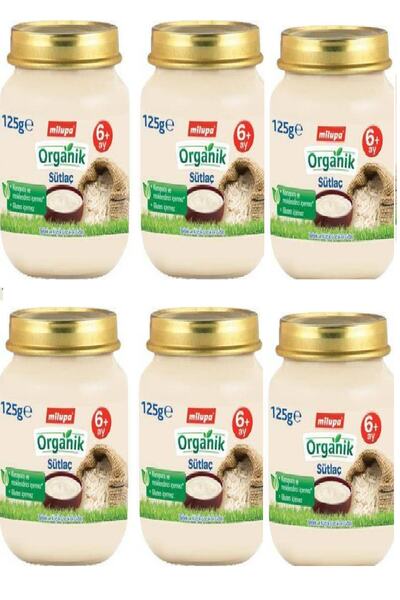 Aptamil Organik Kavanoz Maması Sütlaç 125 Gr X 6 Adet