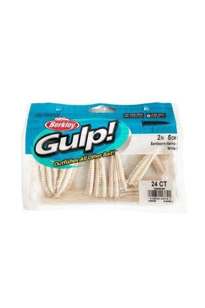 BERKLEY Gulp Sandworm 5cm 24 Adet Kokulu Silikon Yem