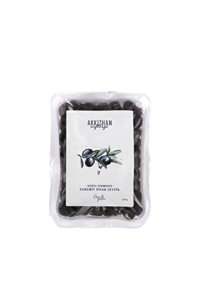 Akkızhan Çiftliği Edremit Siyah Zeytin 500 gr