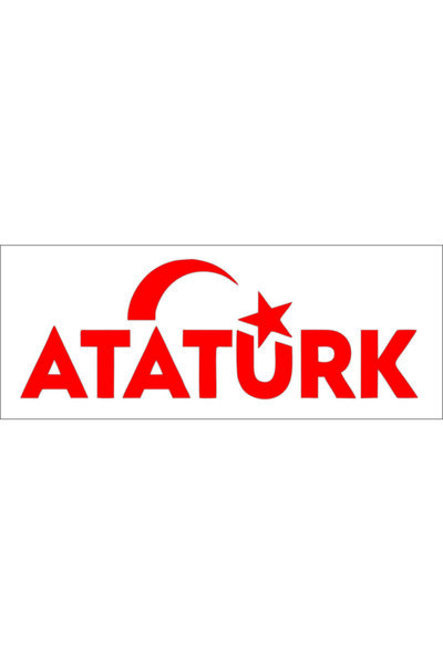 Sticker Fabrikası ملصق علم أتاتورك مون ستار التركي (60x21 سم) 00884