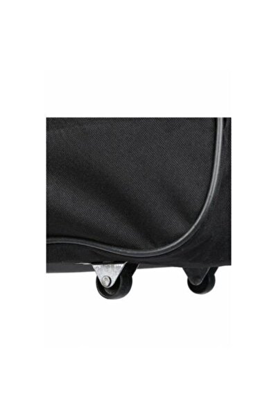 Mashotrend Büyük Tekerlekli Valiz - Kırmızı Şeritli - Seyahat Bavulu - Seyahat Çantası