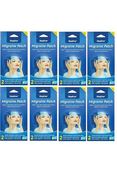 StopEver Migraine Tape 2 Pieces X 8 Pack