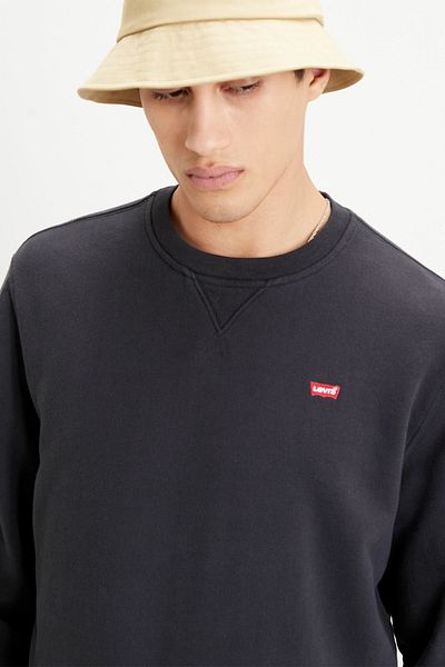Levi's Ανδρικό μαύρο φούτερ - Νέο πρωτότυπο μοντέλο Crew