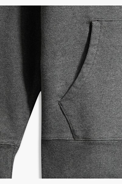 Levi's Pánská nová originální mikina na zip s kapucí, barva charcoal heather grey, model 3458400000