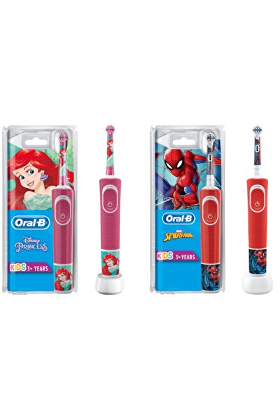 Oral-B Çocuklar Için D100 Princess ve Spiderman Şarjlı Diş Fırçası