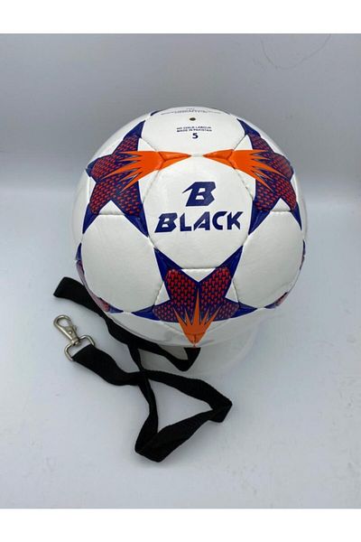 Povit No: 5 Black Snow Pendulum Ball Head Ball 32 Panels Hand Stitched Deluxe Pu Material Head Ball Soccer Ball