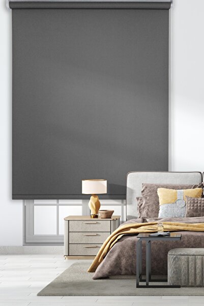 Genel Markalar Mat Koyu Gri Stor Perde (ışık Sızdırmaz)