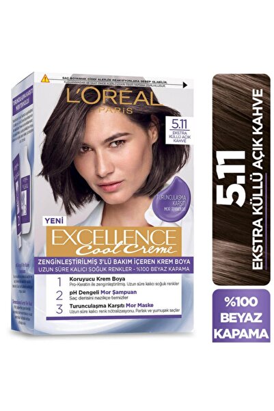 L'Oreal Paris Excellence Cool Cream 5.11 Ekstra Küllü Açık Kahve