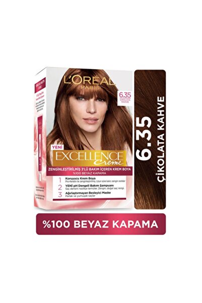 L'Oreal Paris Excellence Creme 6.35 Çikolata Kahve