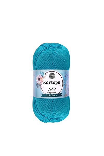 Kartopu Lotus Turquoise K512 Satin Hand Knitting Thread Antipill+microfiber 100gr