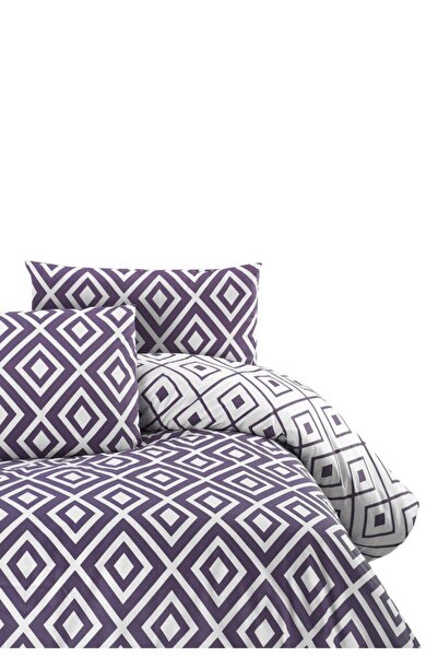 Menderes Home Ljubičasta pamučna kolekcija Ranforce Jednokrevetno Navlaka za ...