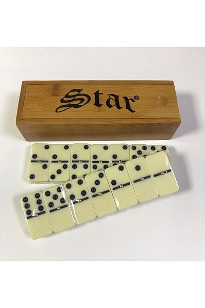 Star Oyun Dominoes with Wooden Box
