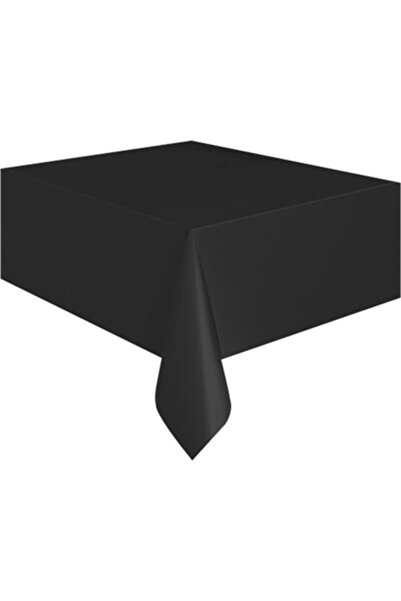 parti sürprizi مفرش طاولة بلاستيك أسود 137 × 183 سم