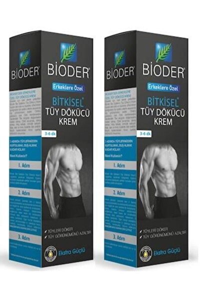Bioder Erkeklere Özel Bitkisel Formül Tüy Dökücü Krem 100 ml X 2 Adet